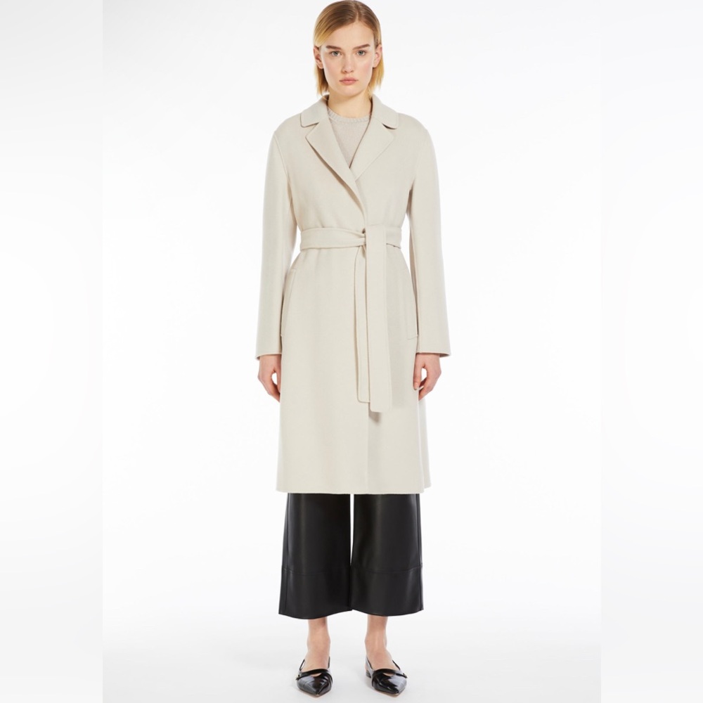 ISO: Max Mara Pauline Wool Wrap Coat in Vanilla